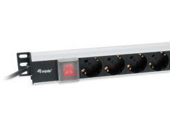 Equip 333308 energiedistributie 8 AC-uitgang(en) 1U Zwart, Zilver - Afbeelding 3