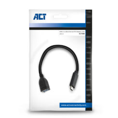 ACT USB 3.0 kabel OTG, USB-C male naar USB-A female, 0,2 meter - Afbeelding 3