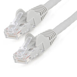 StarTech.com 1m CAT6 Ethernetkabel - Grijs - LSZH - 10 Gb 250MHz 100W PoE Internetkabel - Snagless RJ45 10GbE UTP Netwerk Patchkabel met Trekontlasting - CAT 6 Kabel, ETL, 24AWG - Afbeelding 2