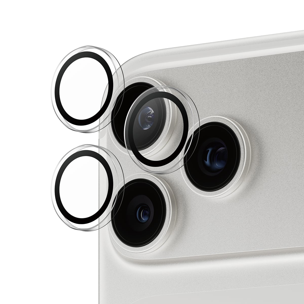PanzerGlass ® Hoops® Camera Lens Protector Transparent iPhone 17 Pro | iPhone 17 Pro Max | iPhone 16 Pro | 16 Pro Max Doorzichtige schermbeschermer Apple 1 stuk(s)