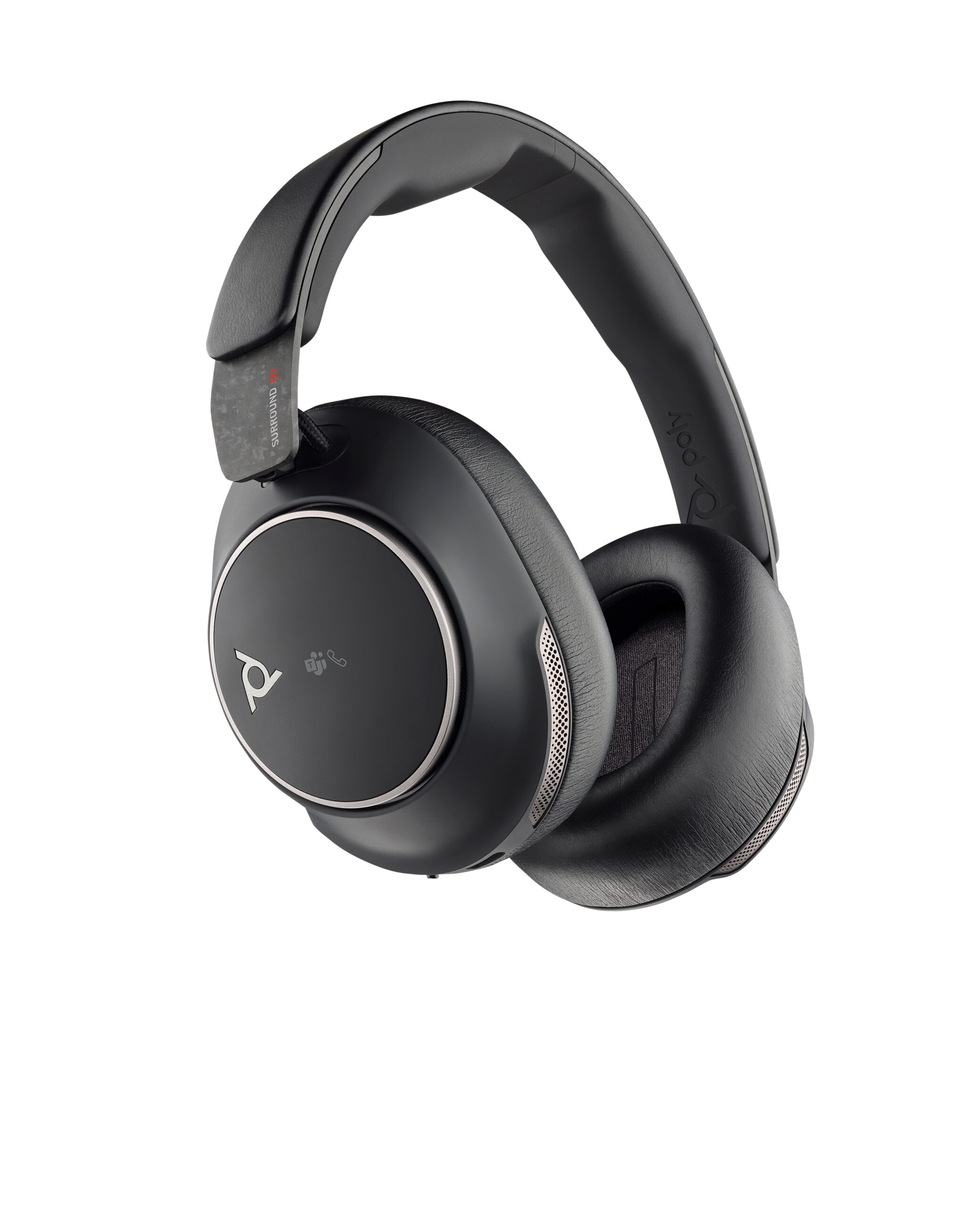 HP Poly Voyager Surround 80 UC Microsoft Teams Certified USB-C Headset + USB-C/A-adapter - Afbeelding 3