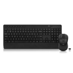 ACT Draadloos toetsenbord en muisbundel (Qwerty), stille klik, milieuvriendelijk, gemaakt van gerecycled materiaal - Afbeelding 2