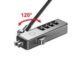 Conceptronic CUSTODIO01BW kabelslot Zwart 1,8 m - Afbeelding 6