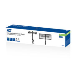 ACT Monitorarm 27" office, crossbar, 2 schermen, eenvoudig in hoogte verstelbaar - Afbeelding 6