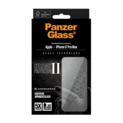 PanzerGlass ® Ceramic II Screen Protector iPhone 17 Pro Max | Ultra-Wide Fit w. EasyAligner Doorzichtige schermbeschermer Apple 1 stuk(s) - Afbeelding 4
