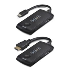 StarTech.com Draadloze USB-C naar HDMI Extender voor Vergaderruimtes en Huddle Spaces, 4K 60Hz, 20m Bereik, USB Powered, Plug-and-Play Zender en Ontvanger Kit