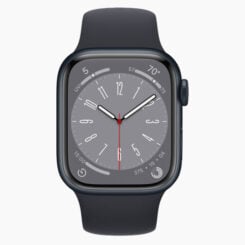 Forza Refurbished Apple Watch Series 8 45mm Zwart Wifi - Zo goed als nieuw