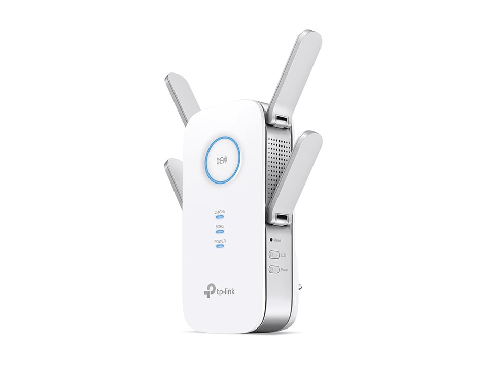 TP-Link RE650(EU) netwerkextender Netwerkzender Wit 10, 100, 1000 Mbit/s