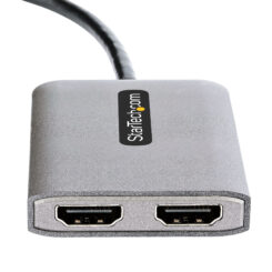 StarTech.com Displayport MST HUB, DP naar Dual HDMI 4K 60Hz, DisplayPort Multi Monitor Adapter met 30cm Kabel, DP 1.4 Multi Stream Transport Hub, DSC, HBR3, DP naar HDMI Splitter voor 2 Schermen - Afbeelding 4