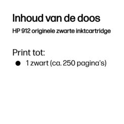 HP 912 originele zwarte inktcartridge - Afbeelding 4