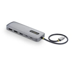 StarTech.com 10-in-1 USB-C naar Dual DisplayPort Multiport Adapter, 100W Power Delivery Charging, 2x 4K 60Hz, 5-Port 5Gbps Hub, Gigabit Ethernet, Type-C Mini Dock