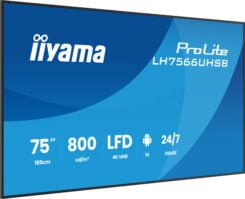 iiyama LH7566UHSB-B1AG beeldkrant Digitale signage flatscreen 190,5 cm (75") LCD Wifi 800 cd/m² 4K Ultra HD Zwart Type processor Android 24/7 - Afbeelding 4