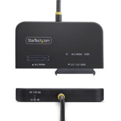 StarTech.com USB-C/USB-A naar M.2 NVMe en 2.5in/3.5in SATA Adapter, 10Gbps, Tool-Free Externe SSD Hard Drive Lezer, B+M/M-Key - Afbeelding 3