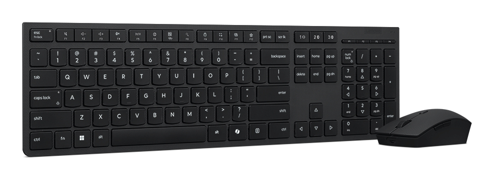 Lenovo 4X31R64318 toetsenbord Inclusief muis Kantoor RF-draadloos + Bluetooth AZERTY Belgisch, Engels Grijs - Afbeelding 5