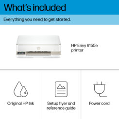 HP Envy 6122 All-in-One Kleur Printer, Foto's printen; Kopieerapparaat, Scanner - Afbeelding 6
