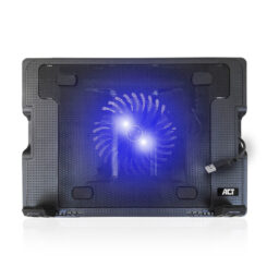 ACT Laptopstandaard, met ventilator, hoogte verstelbaar in 5 standen, 2-poorts hub - Afbeelding 4