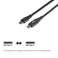 CLUB3D Veilige USB-C®-kabel met vermogensmeter, 240 W, geen dataoverdracht, 2 m - Afbeelding 5