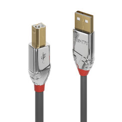 Lindy 36642 USB-kabel USB 2.0 2 m USB A USB B 0,48 Gbit/s Grijs