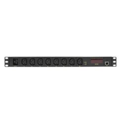 LogiLink PDU8P01 energiedistributie 8 AC-uitgang(en) 1U Zwart