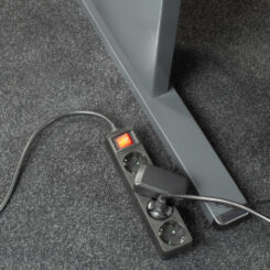 ACT Stekkerdoos met lichtgevende schakelaar, 4 sockets, 2 m, zwart - Afbeelding 5