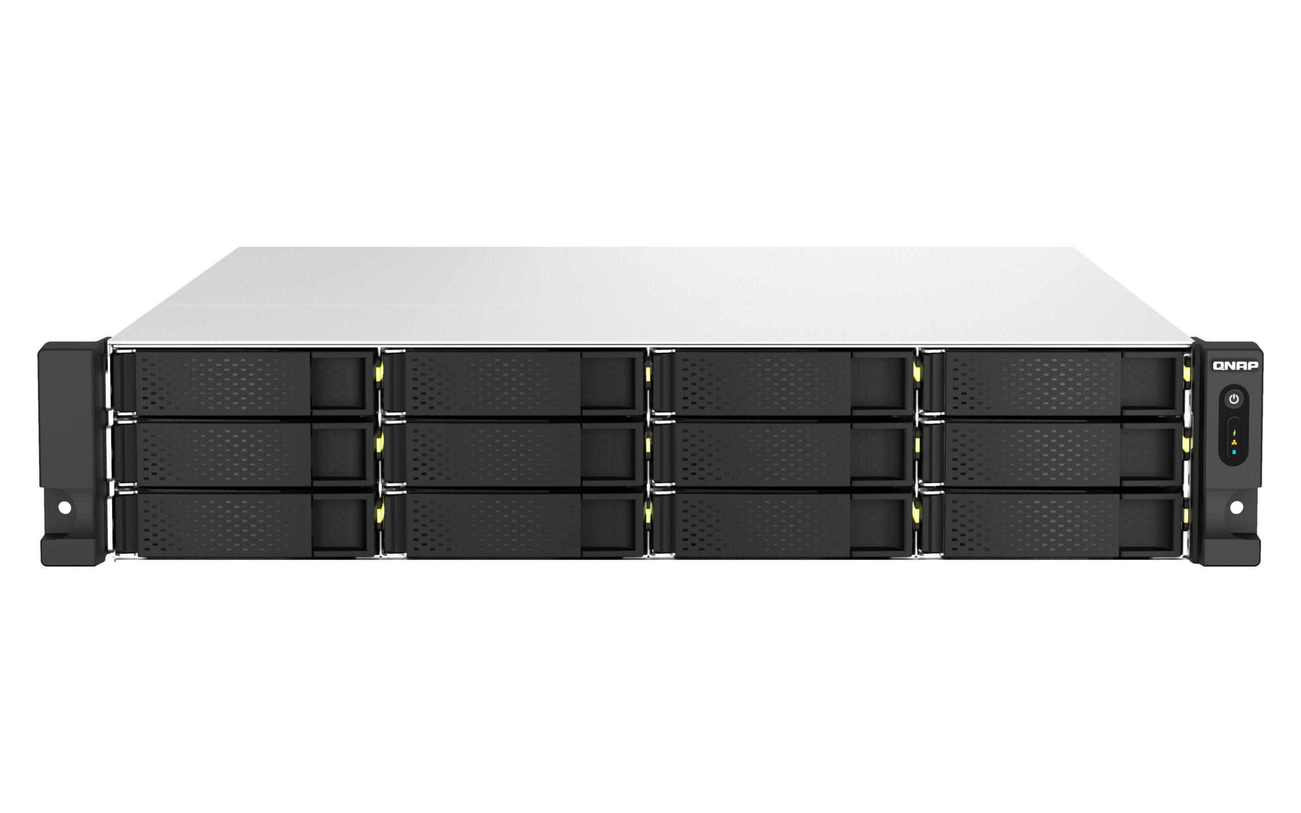 QNAP TS-H1887XU-RP NAS Rack (2U) Intel Xeon E E-2336 32 GB DDR4 0 TB QuTS hero Zwart, Wit
