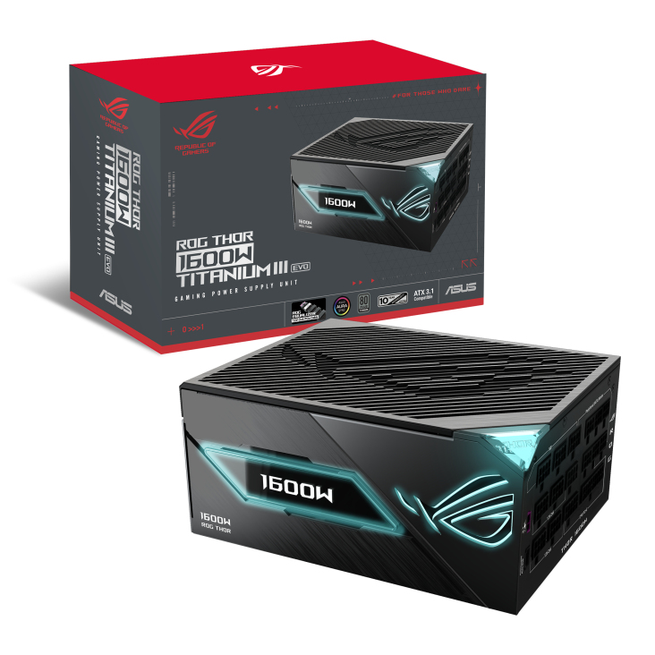 ASUS ROG -THOR-1600T3-GAMING-EVO power supply unit 1600 W 20+4 pin ATX ATX Grijs