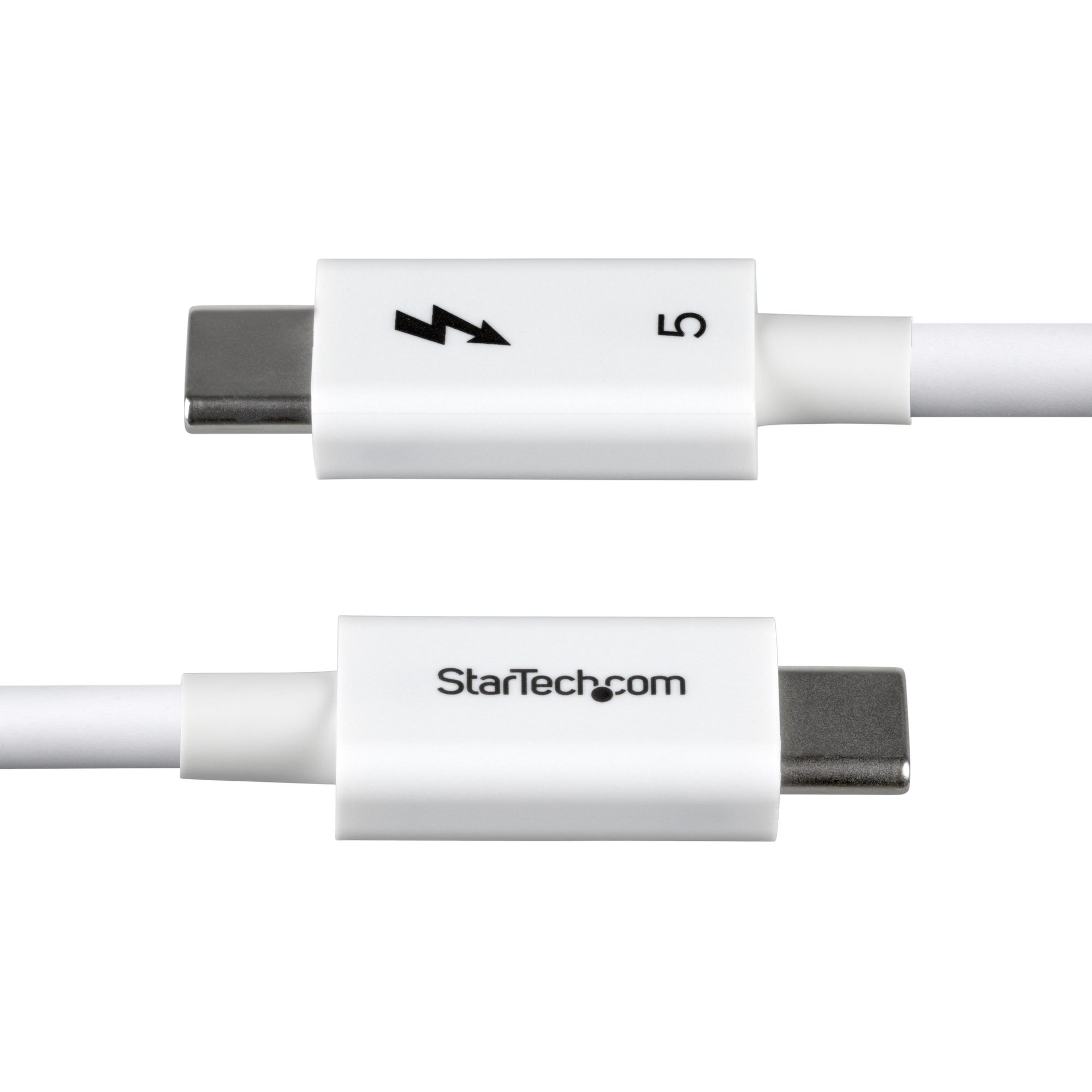 StarTech.com 1m Thunderbolt 5 Kabel, 80Gbps/Tot 120Gbps, 240W PD, 8K 60Hz, Gecertificeerde Thunderbolt Kabel, Compatibel met Thunderbolt 4/USB4/USB-C, Wit - Afbeelding 4