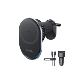 Anker Prime Wireless Car Charger (25W QI2.2 Pad Separated USB-C Cable)