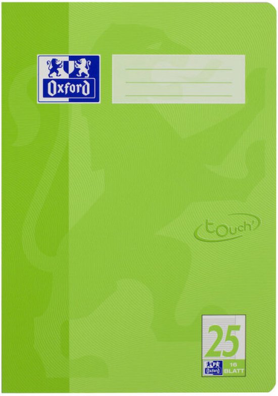 Oxford 400104440 schrijfblok & schrift A4 Groen