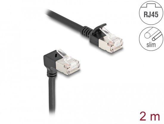 DeLOCK 80306 netwerkkabel Zwart 2 m Cat6a S/FTP (S-STP)