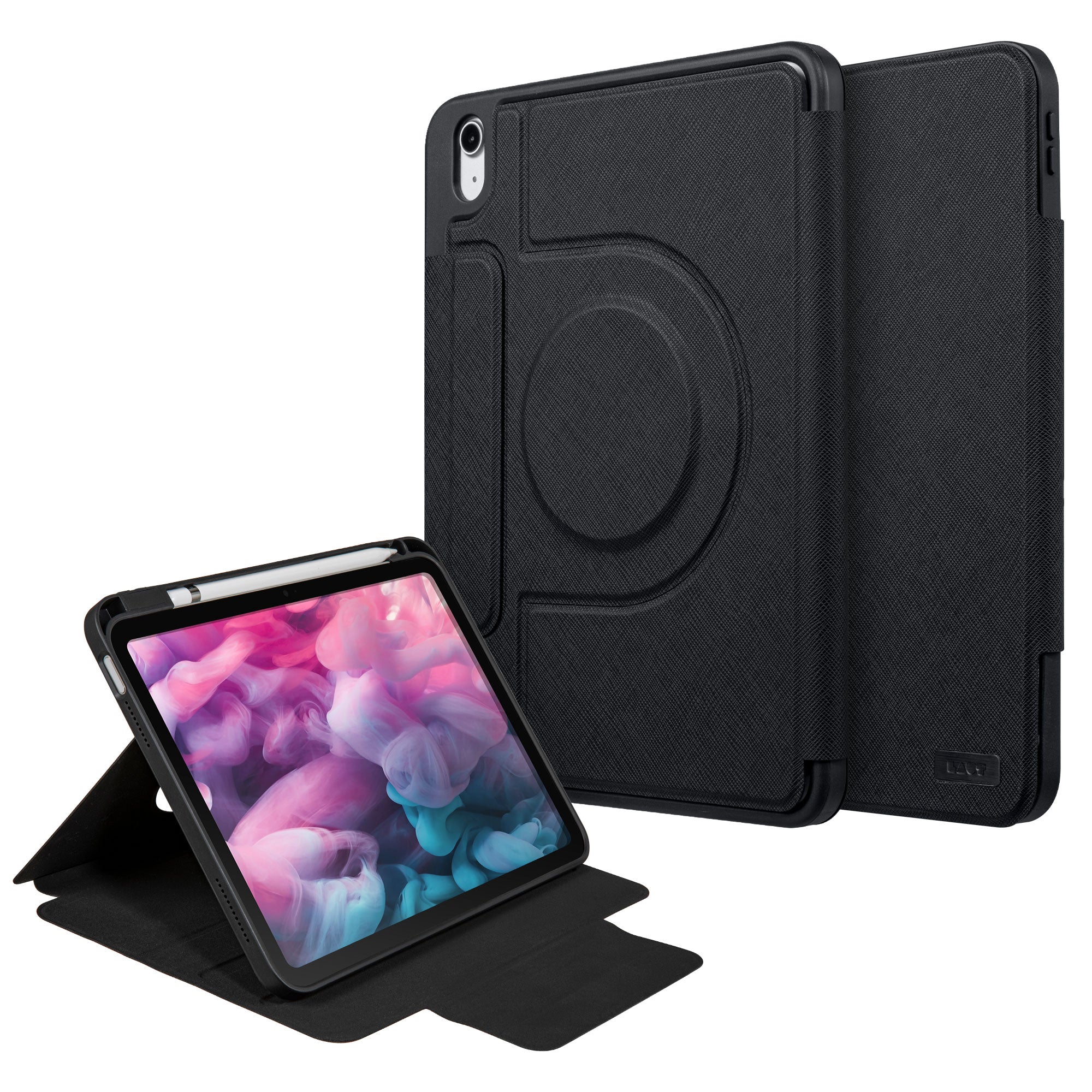 LAUT PRESTIGE FOLIO MG zwart Magspin Case for iPad 10.9