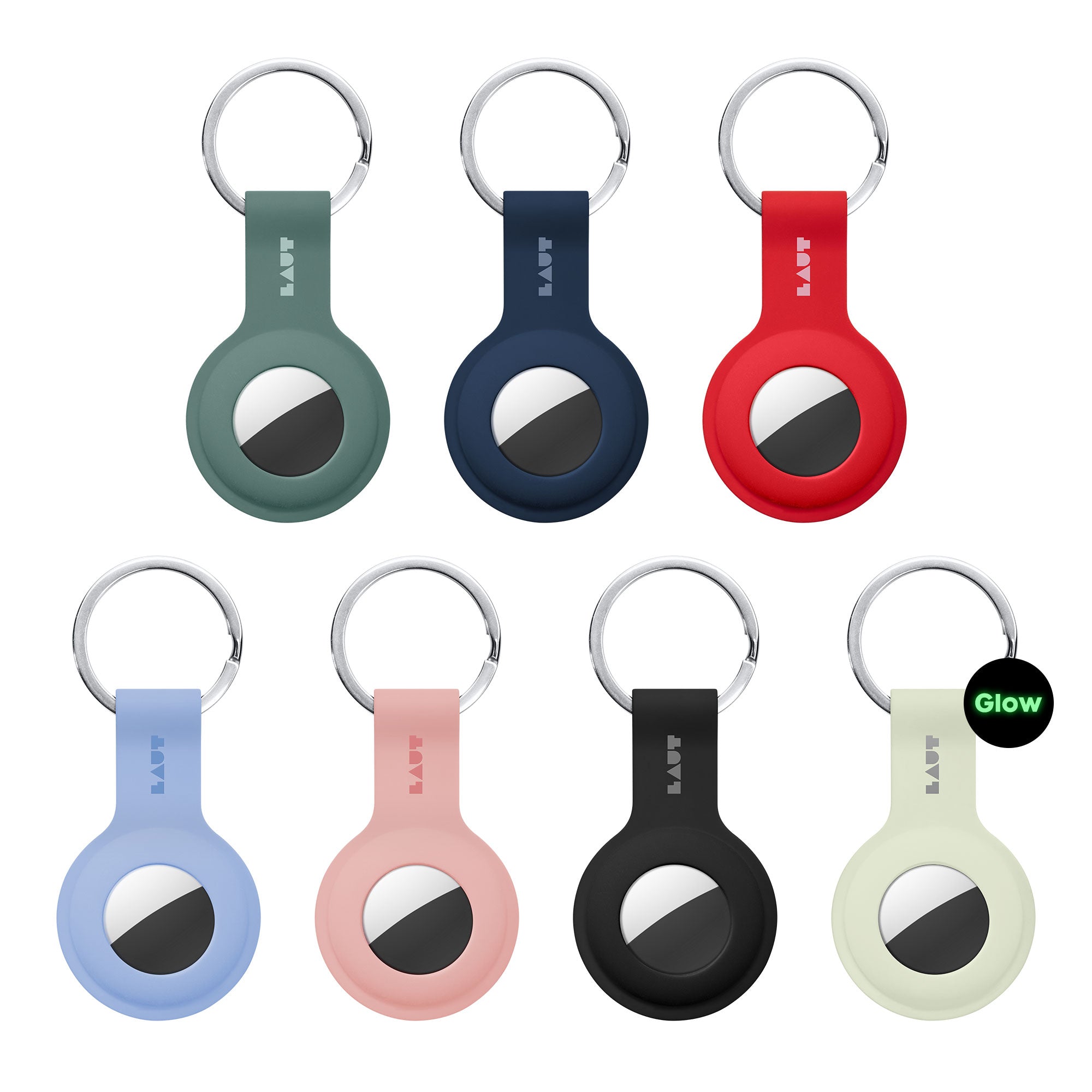 LAUT HUEX TAG zwart keyring holder for Apple AirTags