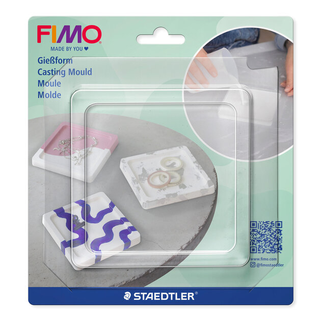 FIMO Gießform Schale viereck