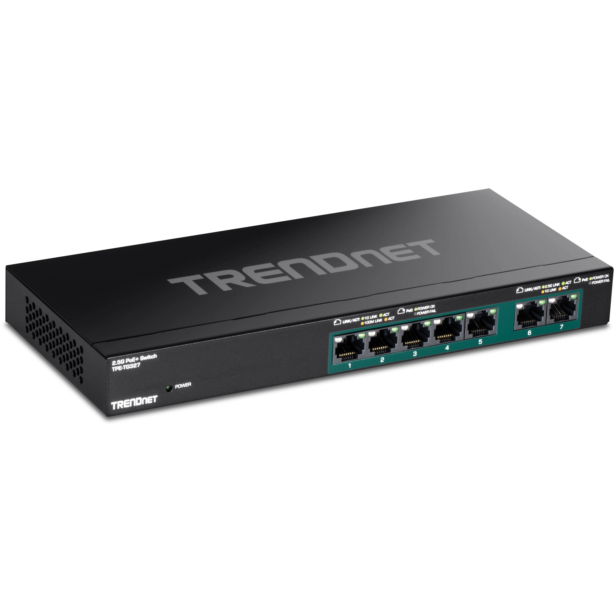 Trendnet TPE-TG327 netwerk-switch Unmanaged Gigabit Ethernet (10/100/1000) Power over Ethernet (PoE) Zwart