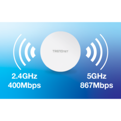Trendnet TEW-823DAP draadloos toegangspunt (WAP) 1267 Mbit/s Wit Power over Ethernet (PoE)