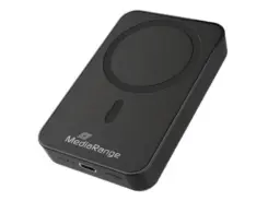 MediaRange Powerbank 10000mAh MagSafe USB-C PD zwart