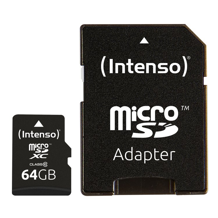 INTENSO MICROSD CARD / 64GB SDXC / CLASS 10 GEHEUGENKAART