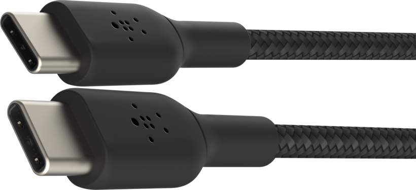 USB-C to USB-C Cable Braided 1M Black