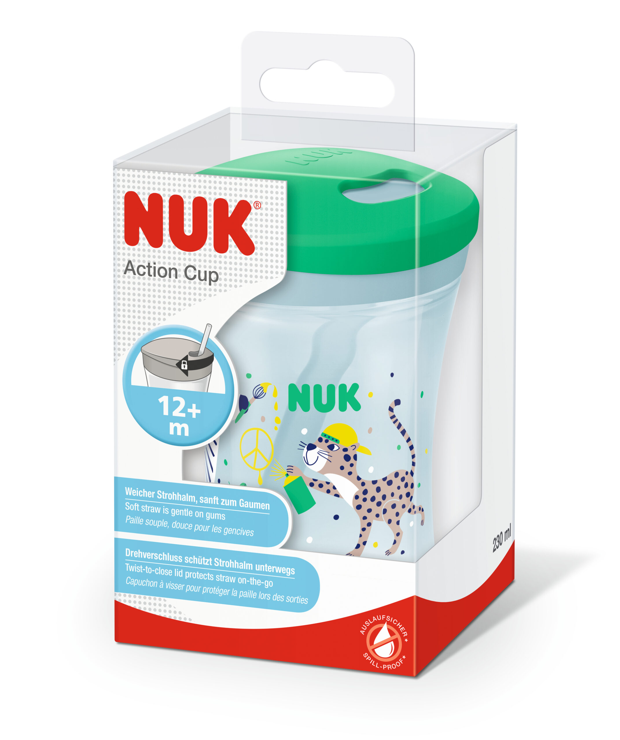 NUK Action Cup 230ml kopje Groen Verfrissende drankjes 1 stuk(s)