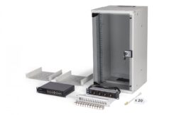 Digitus DN-49104-SET rack 12U Wandrek Grijs