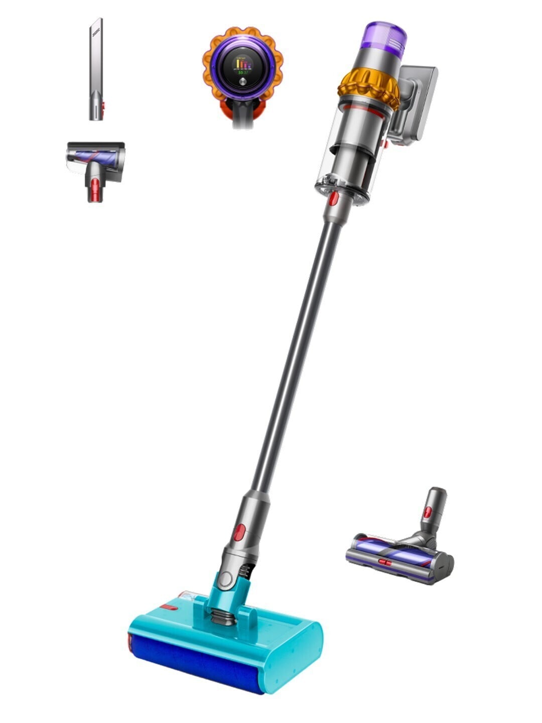 Dyson V15s Detect Submarine Nickel/Yellow 660W