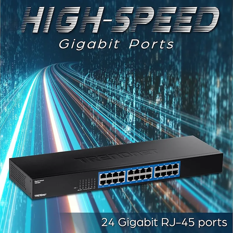 Trendnet TEG-S25 netwerk-switch Gigabit Ethernet (10/100/1000) Zwart