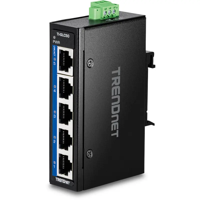 Trendnet TI-GLC50 netwerk-switch Unmanaged Gigabit Ethernet (10/100/1000) Zwart