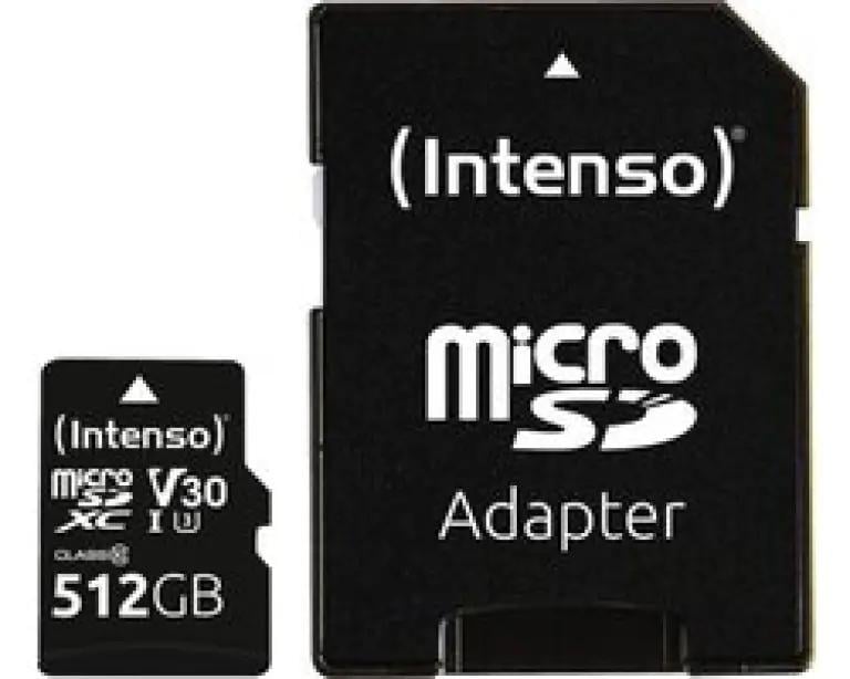 MICROSD CARD UHS-I GEHEUGENKAART / 512GB OPSLAGCAPACITEIT / SDXCPROFESSIONAL UITVOERING
