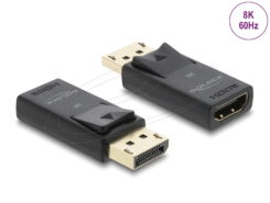 DeLOCK 61084 tussenstuk voor kabels DisplayPort HDMI Zwart