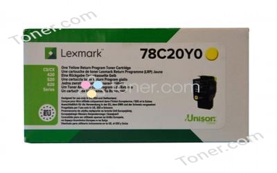 LEXMARK 78C20Y0 return-Toner Cartridge Yellow