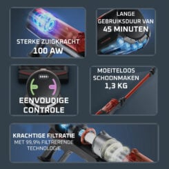Rowenta X-Force 8.80 Animal RH1872 Steelstofzuiger - Afbeelding 4