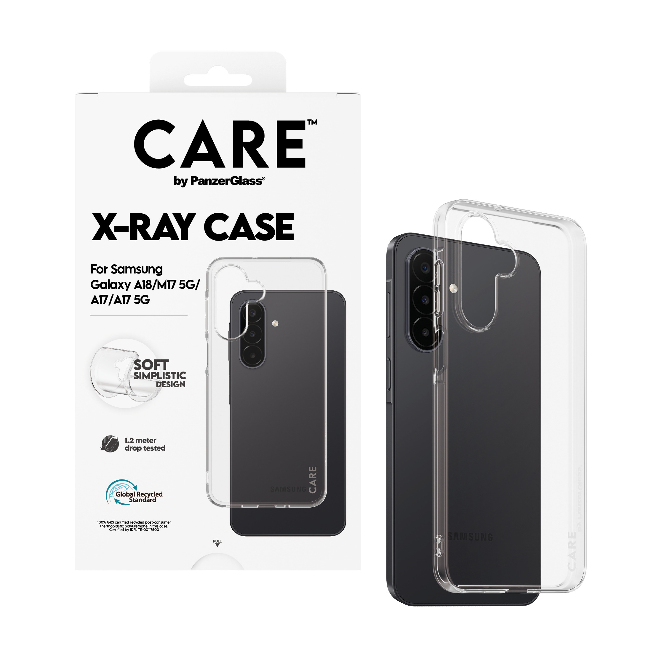 PanzerGlass CARE™ by ® X-Ray Case Samsung Galaxy A18 | M17 5G | A17 4G | A17 5G mobiele telefoon behuizingen Hoes Transparant - Afbeelding 6