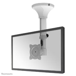 Neomounts FPMA-C025SILVER Monitor/TV-beugel plafond 10-30" - h 37-47 cm - kantelbaar